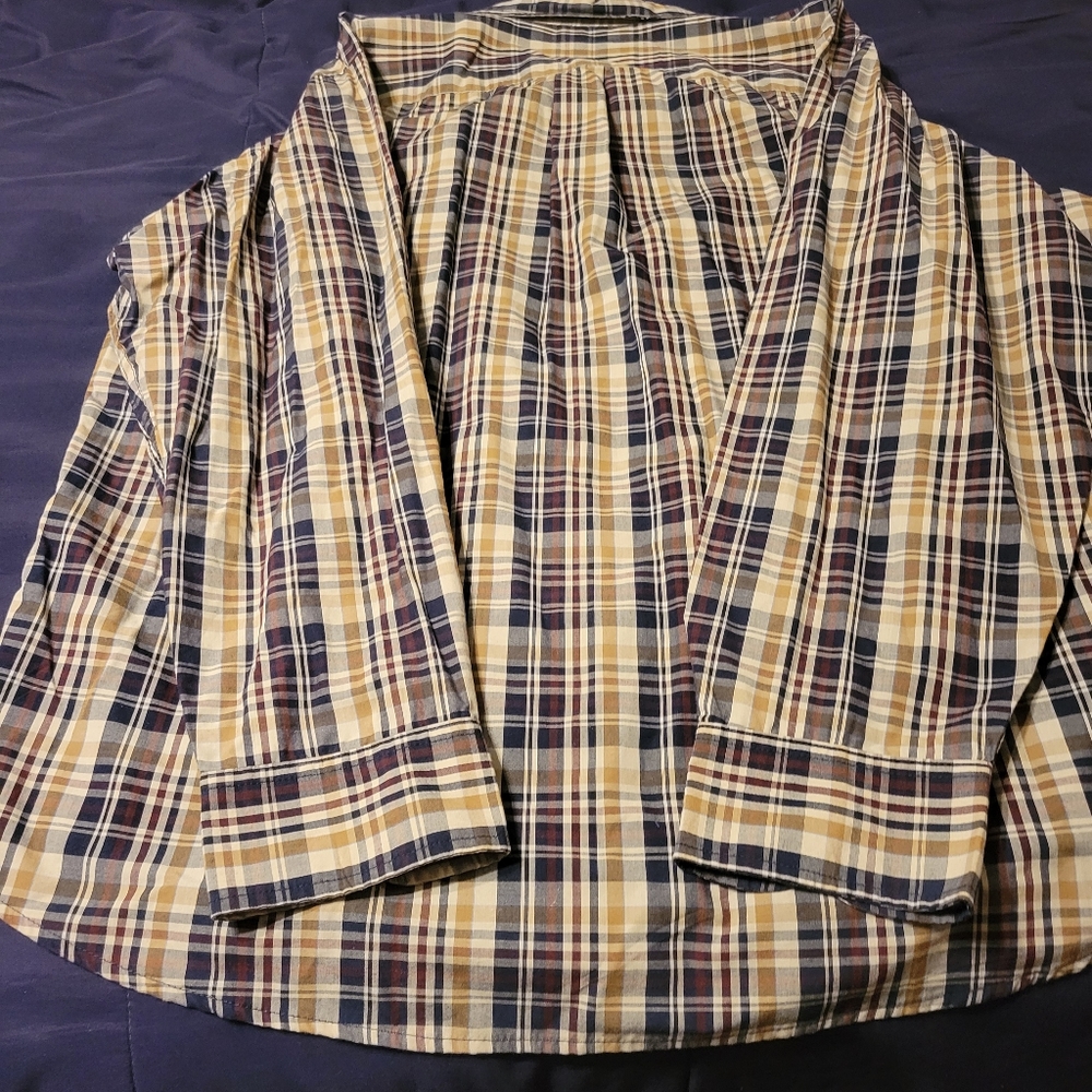 BASIC EDITIONS BUTTON DOWN SHIRT. MENS XL. - Picture 3 of 3